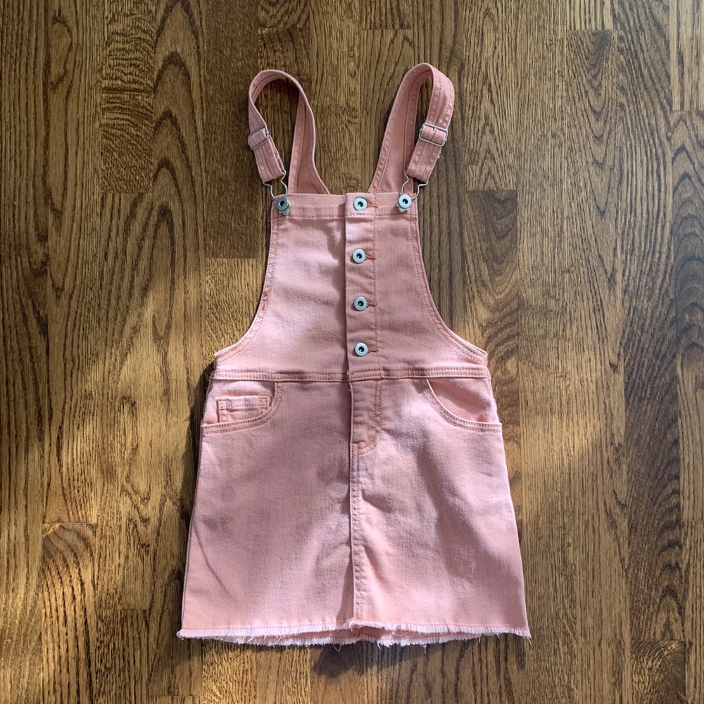 Forever 21 Girls orange denim skirtall dress 5/6